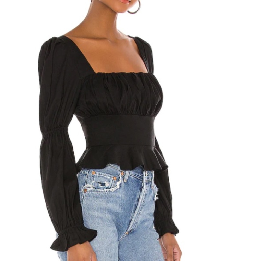 MAJORELLE | Preston Top in Black - Picture 10 of 13